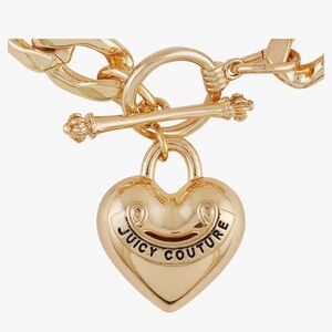 Juicy Couture x Urban Outfitters Thick Chain Heart Charm Toggle Bracelet…
